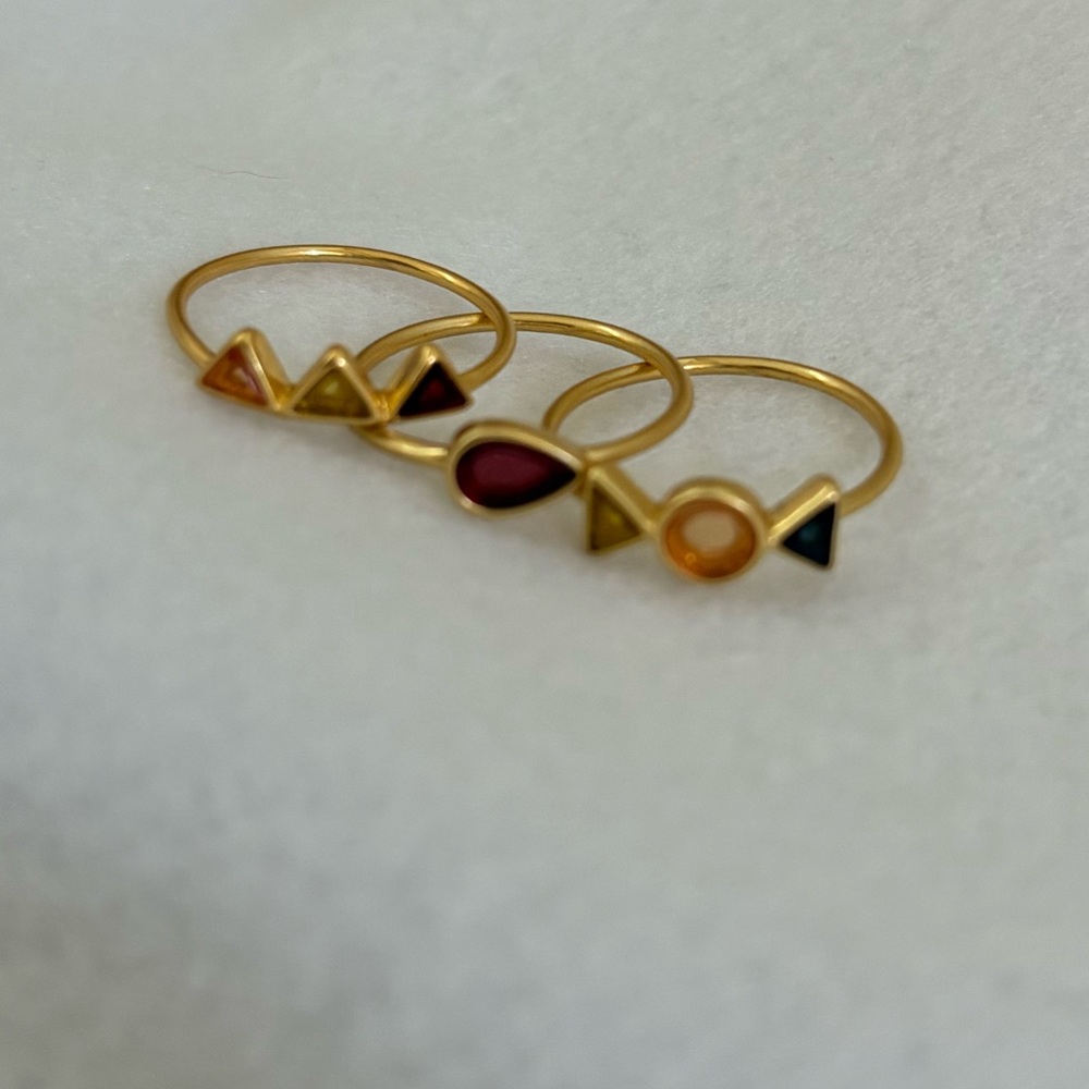 Madewell Gold Stackable Rings - image 2